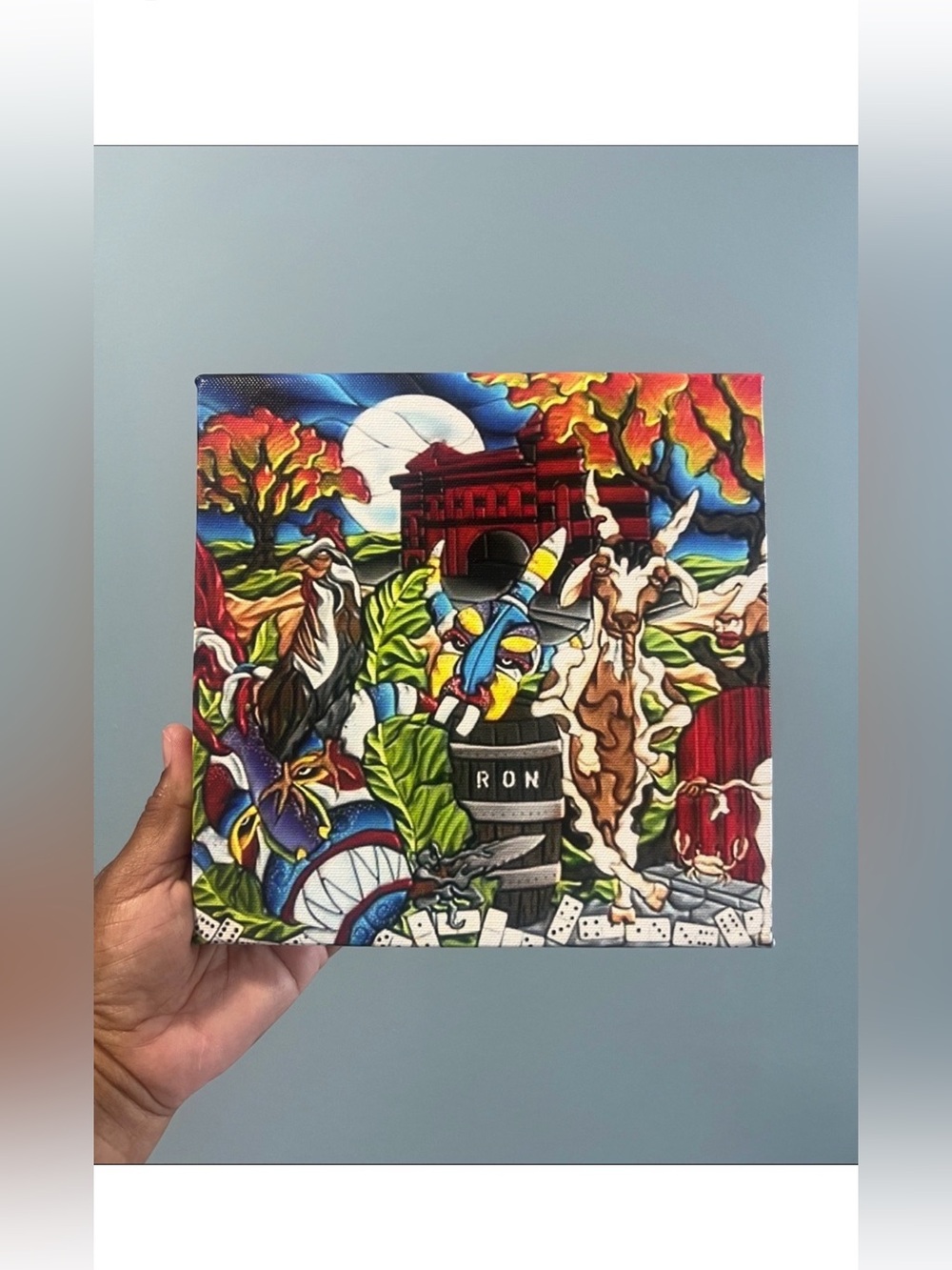 Puerto Rico Pop Art Canvas